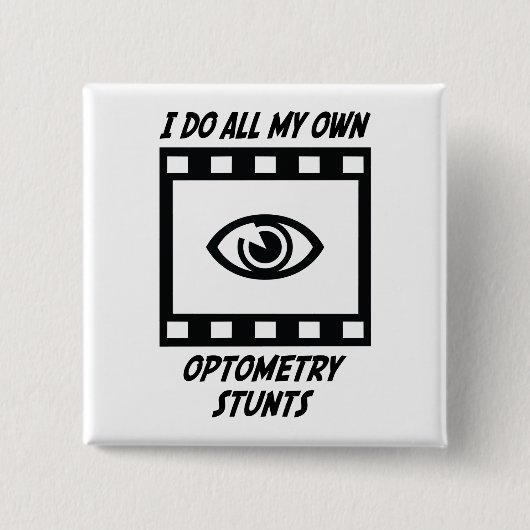 Optometriestunts Vierkante Button 5,1 Cm (Voorkant)