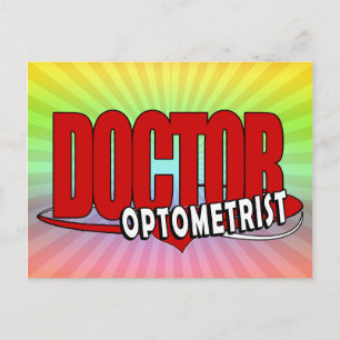 OPTOMETRISCHE LOGO DOCTOR BIG RED BRIEFKAART