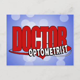 OPTOMETRISCHE LOGO DOCTOR BIG RED BRIEFKAART
