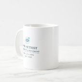 Optometrist Aangepaste Naam Sinds Jaar Koffiemok (Voorkant links)