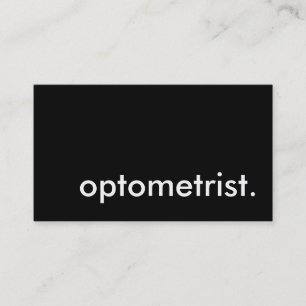 optometrist (aanpasbare kleur) visitekaartje