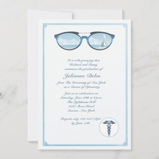 Optometrist Afstuderen Kaart (Voorkant)