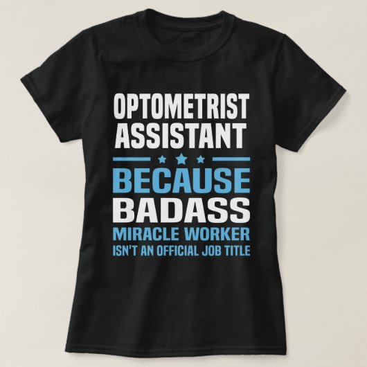 Optometrist Assistant T-shirt (Design voorkant)