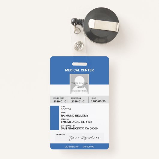 Optometrist Badge (Achterkant met intrekbare)