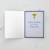 Optometrist Birthday Kaart (Binnen)