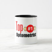 Optometrist bovenaan mok (Midden)