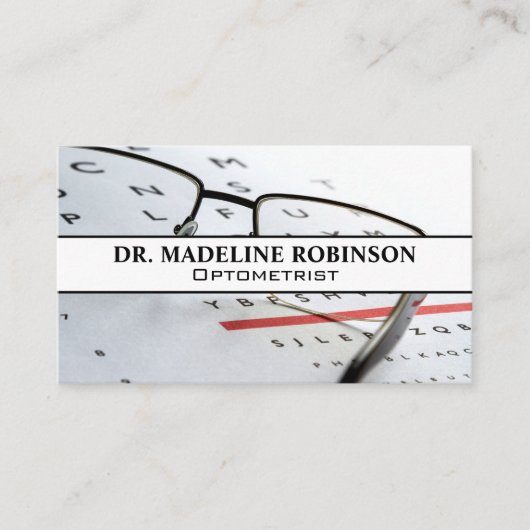 Optometrist | Bril op recept Afsprakenkaartje (Voorkant)