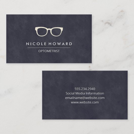 optometrist | Bril Visitekaartje (Voorkant / Achterkant)