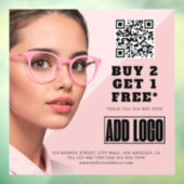 Optometrist Brilbedrijf QR-code Raamsticker (Vel 3)