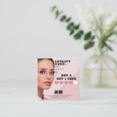 Optometrist brillen bedrijf klantenkaartje (Staand voorkant)