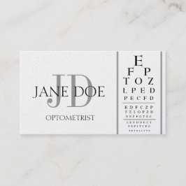 Optometrist Chart Deluxe Platinum Visitekaartje