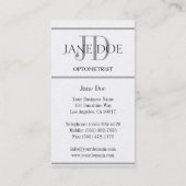 Optometrist Chart Deluxe Platinum Visitekaartje (Achterkant)