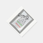 Optometrist Chart Paper Napkins Servetten (Hoek)