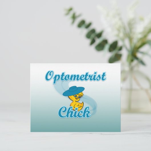 Optometrist Chick #3 Briefkaart (Staand voorkant)