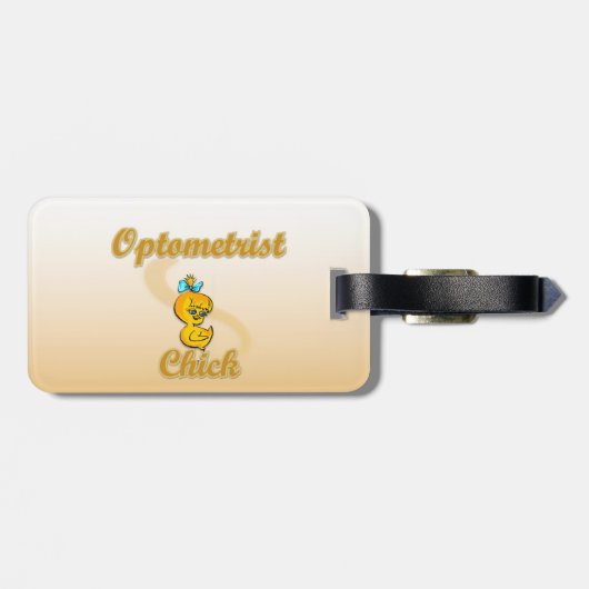 Optometrist Chick Bagagelabel (Achterkant horizontaal)