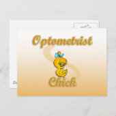 Optometrist Chick Briefkaart (Voorkant / Achterkant)