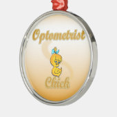 Optometrist Chick Metalen Ornament (Links)