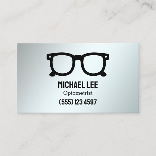 Optometrist Custom QR Visitekaartje (Voorkant)