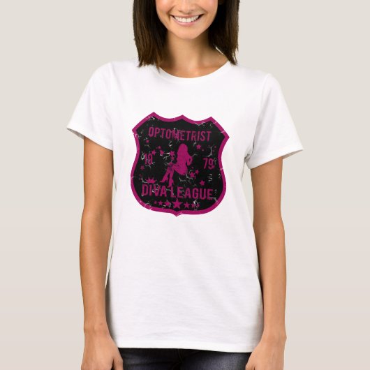 Optometrist Diva League T-shirt (Voorkant)