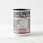 Optometrist Doctor Funny Nutrional Facts Mok<br><div class="desc">Pas deze grappige voedingsfeiten aan om een geschenk te maken dat ze koesteren. Ideaal voor elke beroepsactiviteit of specialiteit.RXMoegs - precies wat de dokter heeft besteld. Koop er vandaag een,  voel je morgen geweldig. zazzle.com/RXMugs Design van Amelia Carrie</div>