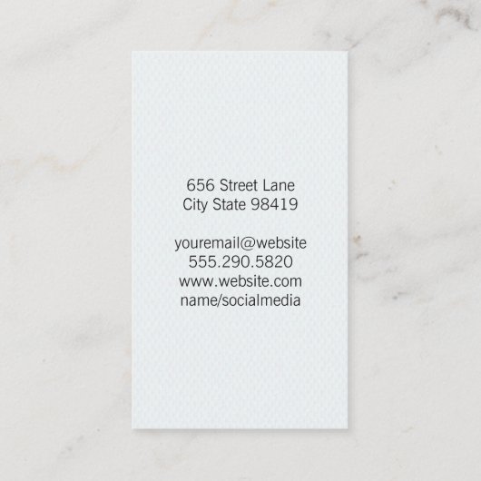 Optometrist Dokter | Phoropter Apparatuur Sessie Visitekaartje (Achterkant)