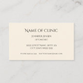 Optometrist Elegant Goud Iris Oog Afspraak Afsprakenkaartje (Achterkant)