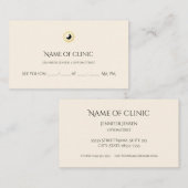 Optometrist Elegant Goud Iris Oog Afspraak Afsprakenkaartje (Voorkant / Achterkant)