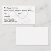 Optometrist Eye Doctor Appointment Visitekaartjes Afsprakenkaartje (Voorkant / Achterkant)