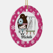 Optometrist Eye Doctor Opthalmoloog Keramisch Ornament (Rechts)