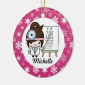 Optometrist Eye Doctor Opthalmoloog Keramisch Ornament (Links)