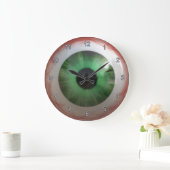 Optometrist Eye Doctor Spooky Fun Green Eye Clock Grote Klok (Huis)