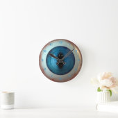Optometrist Eye Doctor Weird Fun Blue Eye Clock Ronde Klok (Huis)
