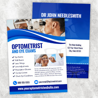Optometrist Eye Exam Flyer Template