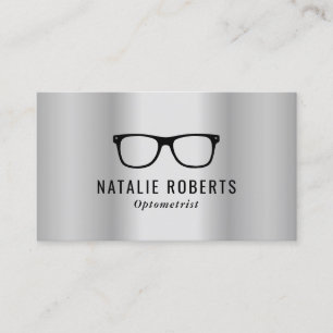 Optometrist Eye Glasses modern zilver Visitekaartje