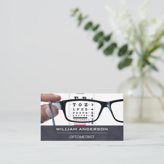 Optometrist | Eye Specialist Visitekaartje (Staand voorkant)