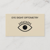 Optometrist Eye symbool Ontwerp Visitekaartje (Voorkant)