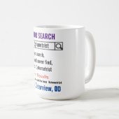 Optometrist Funny Search Gift Mok (Voorkant rechts)