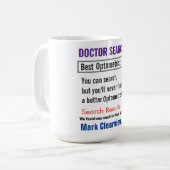 Optometrist Funny Search Gift Mok (Voorkant links)