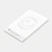 Optometrist | gelamineerd oog post-it® notes (Schuin)
