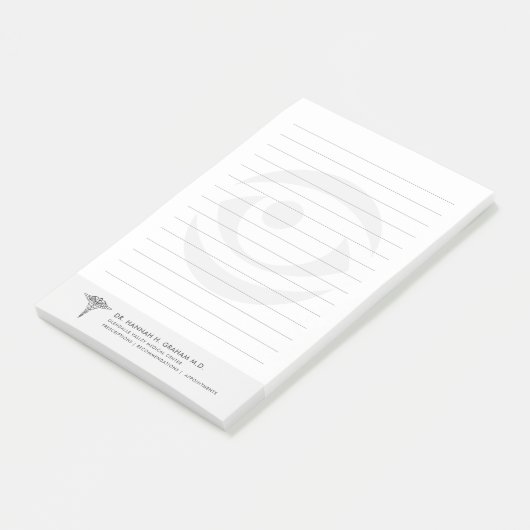 Optometrist | gelamineerd oog post-it® notes (Schuin)