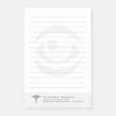 Optometrist | gelamineerd oog post-it® notes (Voorkant)