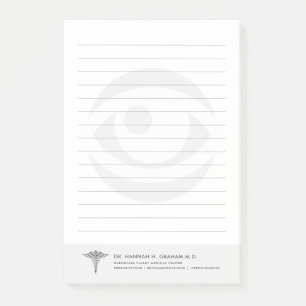 Optometrist gelamineerd oog post-it® notes