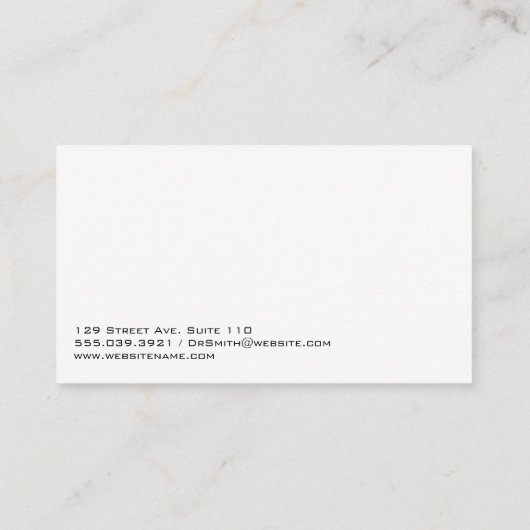 optometrist | geneesheer | Technologie Afsprakenkaartje (Achterkant)