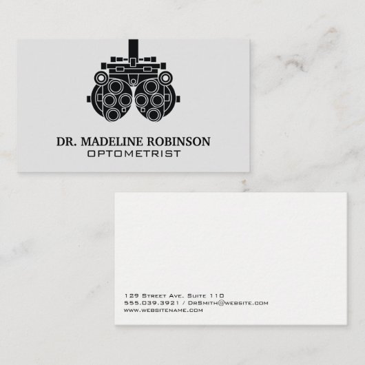 optometrist | geneesheer | Technologie Afsprakenkaartje (Voorkant / Achterkant)