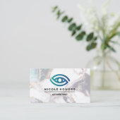 optometrist | Gestileerd oog Logo Visitekaartje (Staand voorkant)