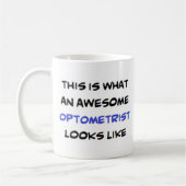 optometrist, geweldige koffiemok (Links)