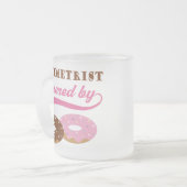 Optometrist Gift (Donuts) Matglas Koffiemok (Voorkant links)