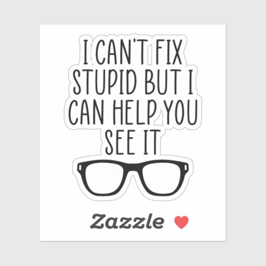 Optometrist Gift, Optometry Student Gift Sticker (Vel)