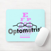 Optometrist Gifts, Eyeglassen en Eyechart Design Muismat (Met muis)