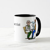 Optometrist Giving Exam Mok (Voorkant rechts)